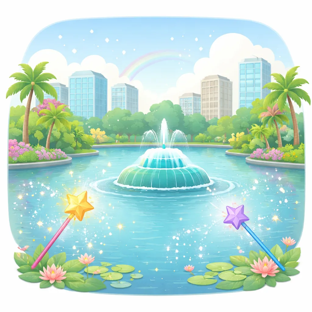 Illustration for Urban Oasis: Lake Eola Park - StoryBud Blog