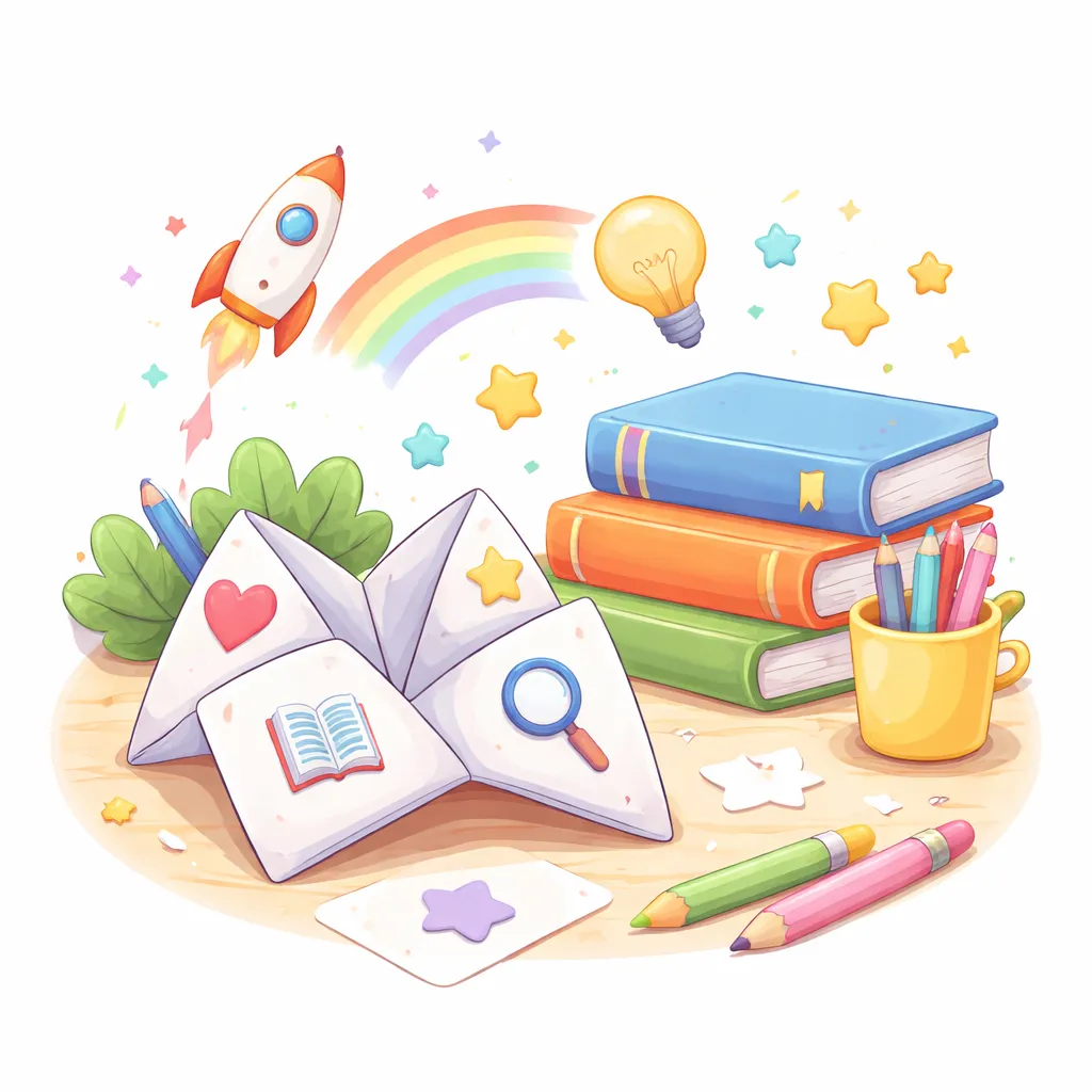 Illustration for Crafting Your Reading Fortune Teller - StoryBud Blog